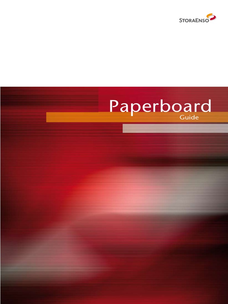 Stora Enso Paperboard Guide | PDF | Paperboard | Pulp (Paper)