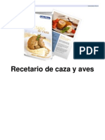 Recetario de Caza y Aves