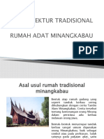 Arsitektur Tradisional Minang Kabau