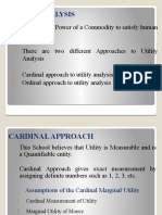 Cardinal Utility Analysis