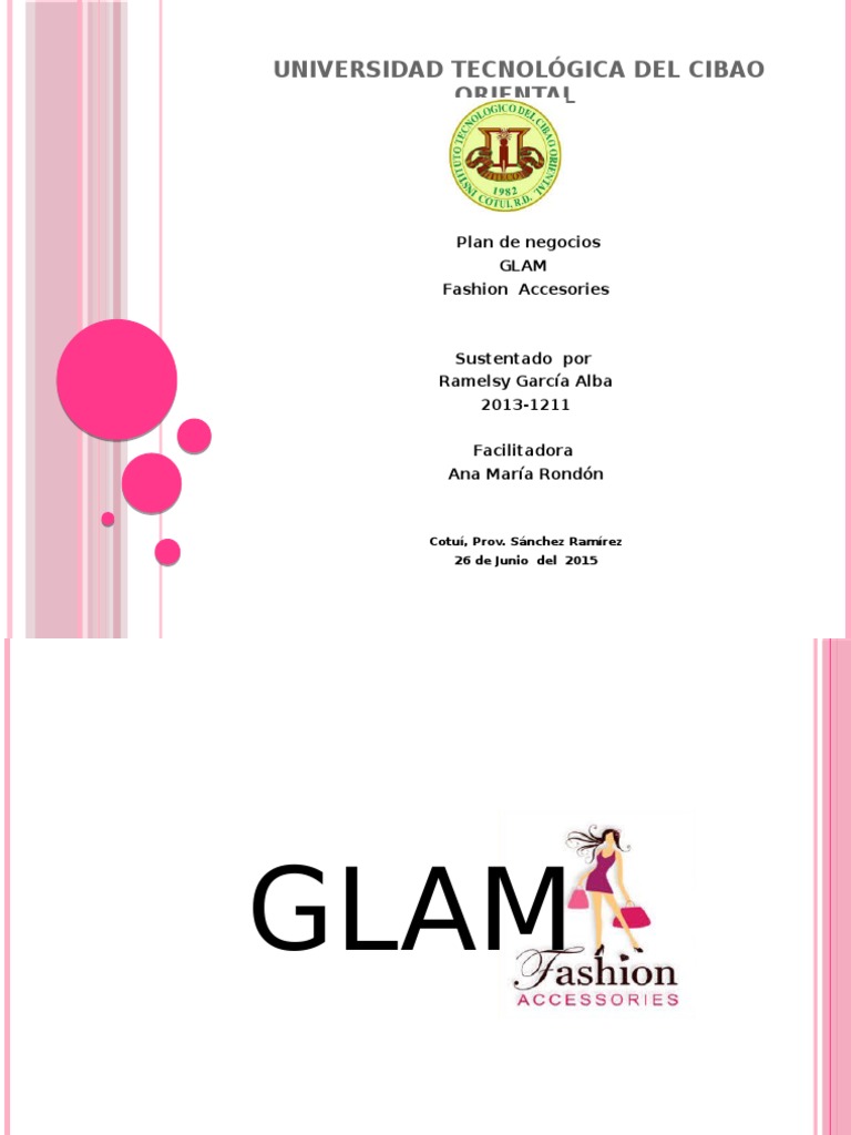 Glam Fashion Accessories PDF Calidad Innovación