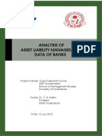 Analysis of Asset Liability Management Data of Banks