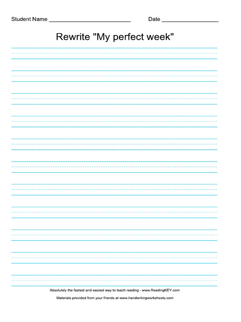 Print Handwriting Worksheet Maker Paragraph Kosong PDF PDF