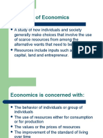 Definition of Economics