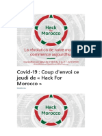 Hackathon for Morroco Pour Resoudree Les Probleme Eco Et Socio