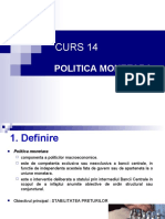 CURS 14 - Politica Monetara-2019-2020