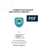 Laporan Pembuatan Produk Jam Digital Arduino