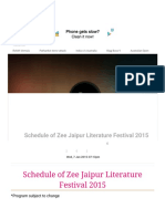Schedule of Zee Jaipur Literature Festival 2015 - Latest News & Updates at Daily News & Analysis