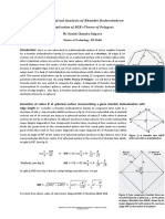 Mathematical Analysis of Rhombic Dodecahedron (Catalan Solid) Applying HCR's Theory of Polygon