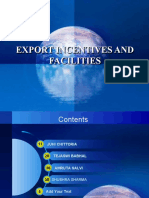 Export Incentives and Facilities