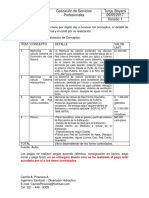 Cotizacion de Servicios Profesionales Diseño de Hidraulico PDF