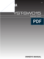 Yamaha YST-SW015 Powered Sub PDF