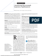 Use of Adjuvant Intralesional Bevacizumab For Aggressive Respiratory Papillomatosis in Children