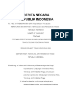 Permenristekdikti Nomor 65 Tahu 2017 Tentang Pedoman Keprotokolan Di Lingkungan Menristekdikti PDF