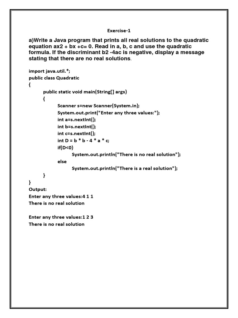 Java Labb7 PDF | Download Free PDF | Matrix (Mathematics) | Inheritance ...