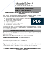 Convocatoria Administrativa UNIBOYACA