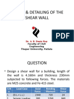 DESIGN & DETAILING OF THE SHEAR WALL - FINAL - WITH EXAMPLE (Autosaved)