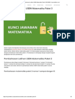 Pembahasan Latihan USBN Matematika Paket 3 2019 - 2020 PDF