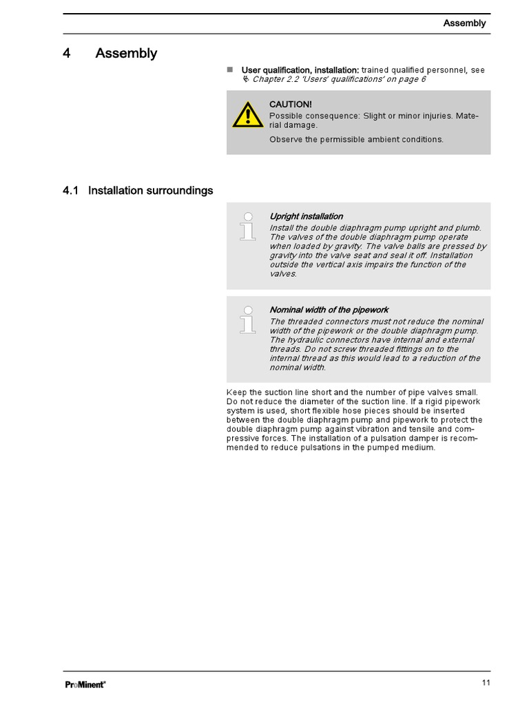 Double Diaphragm Pump Installation Guide | PDF | Pump | Valve