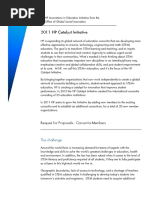 2011 HP Catalyst Initiative: Request For Proposals - Consortia Members