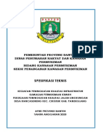 Spesifikasi Teknis Jalan Cikeusik PDF