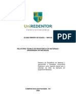 Relatorio de Tensão de Cisalhamento - Resistencia de Materiais I.pdf
