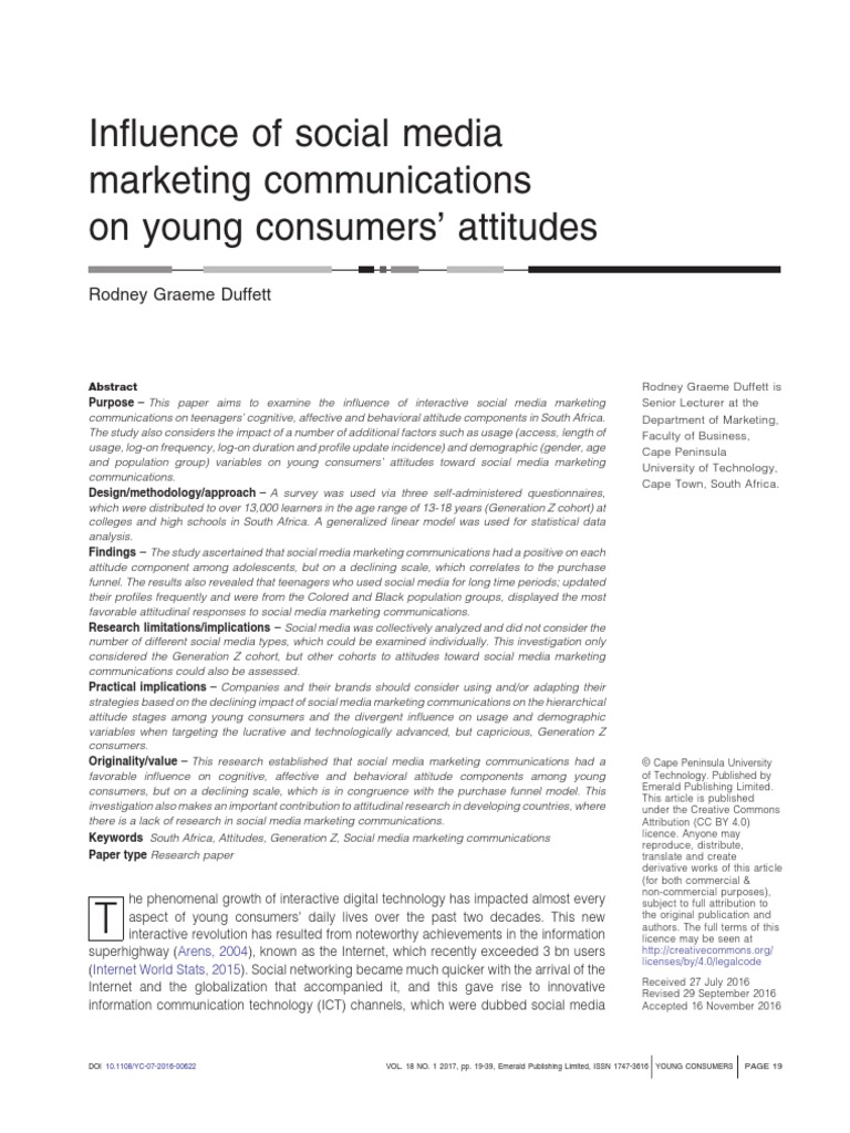 Influence of Social Media | PDF | Marketing Communications | Social Media