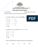 Exame Normal de Analise Complexa PDF