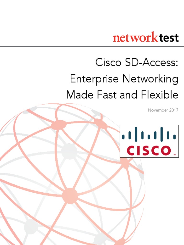 Cisco Sd Access Enterprise Networking Made Fast And Flexible Pdf