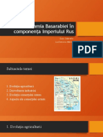 Economia Basarabiei În Componența Imperiului Rus