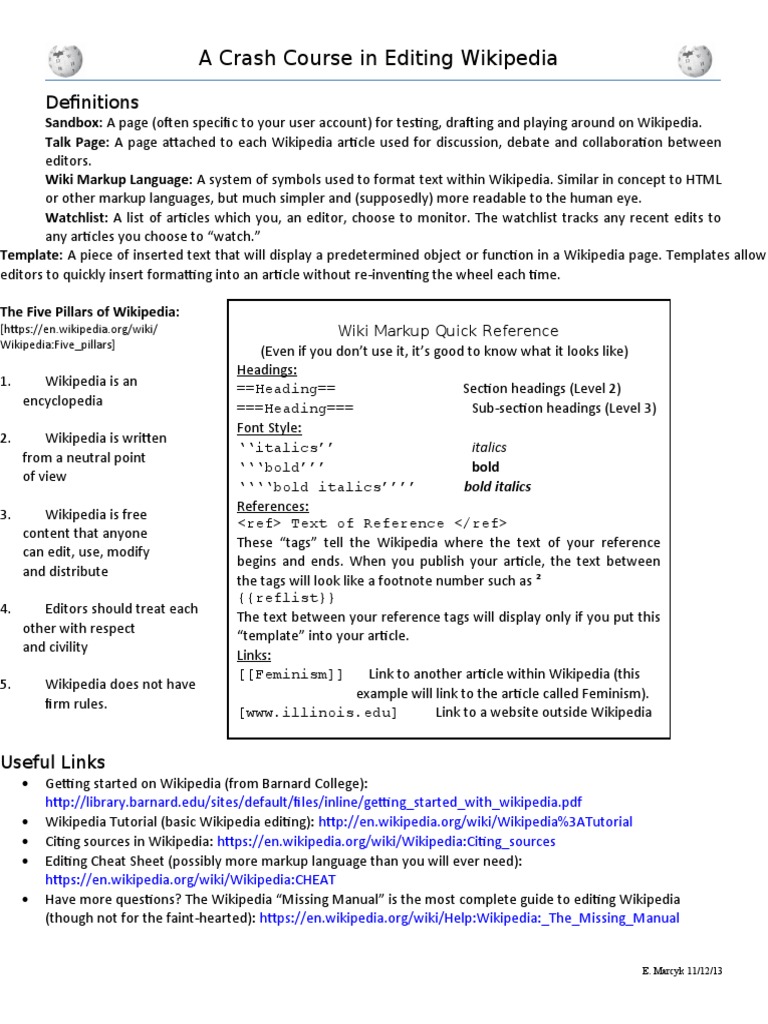 Wikipedia Editing Essentials Guide | PDF | Wikipedia | Wiki