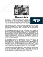 History of Arnis