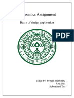 Economics Assignment: Basic of Design Application
