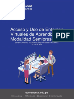 Acceso y Uso Aula Virtual 3.0 - Semipresencial PDF