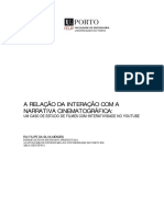 A Relação Da Interação Com A Narrativa Cinematográfica:: Um Caso de Estudo de Filmes Com Interatividade No Youtube