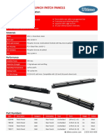 Cat6 Rear Punch Patch Panels: Technical Information