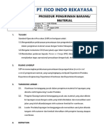 Pt. Fico Indo Rekayasa: Prosedur Pengiriman Barang/ Material