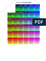 Tabla de Colores Javascript