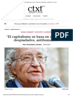 “El Capitalismo Se Basa en Supuestos Despiadados, Antihumanos”