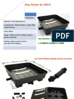 Rooftop Planter SL-X5015 - 500x500x150mm HD Poly Planter