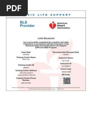 bls cpr card spring 2020