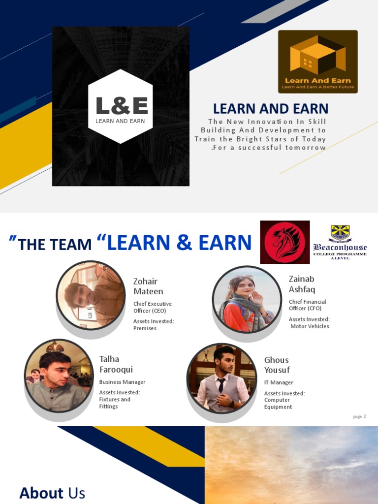 Learn & Earn: Empowering Skills Training | PDF | Revenue | Microfinance