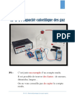 Thermodynamique TP 1 Compte