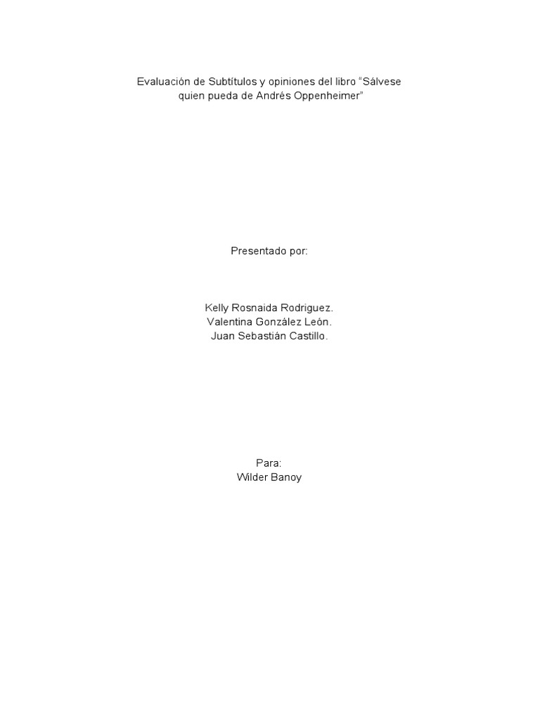 42 Titulos de Primer Capitulo