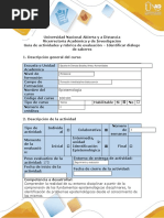 Identificar Diálogo de Saberes