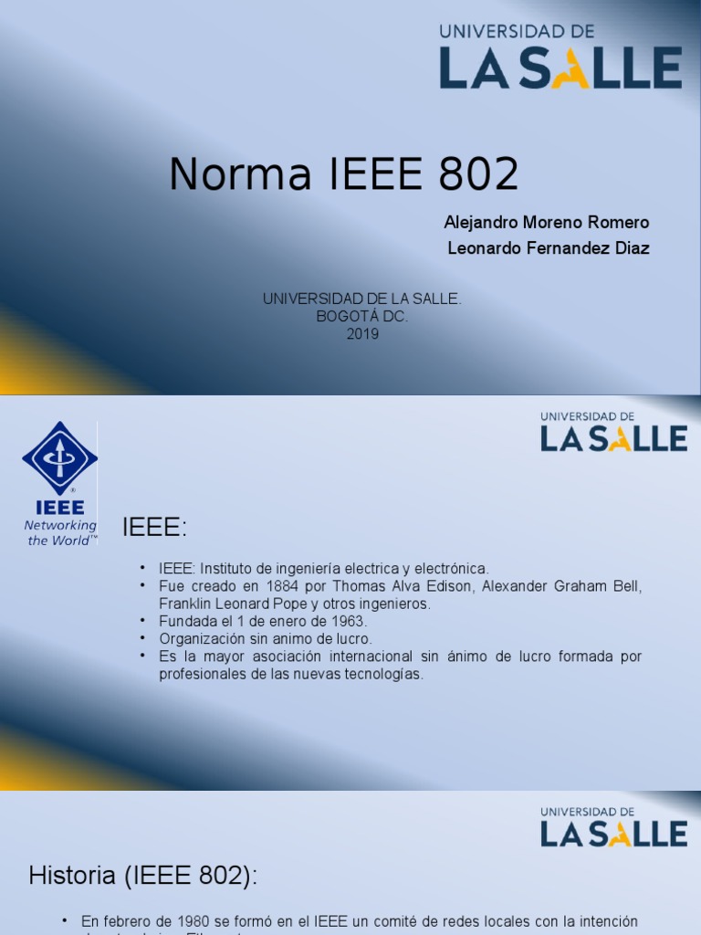 Norma IEEE | PDF | Estándares de telecomunicaciones | Red de computadoras
