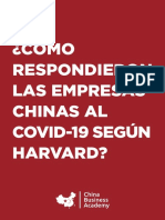 ¿CÓMO RESPONDIERON LAS EMPRESAS CHINAS AL COVID-19 SEGÚN HARVARD?