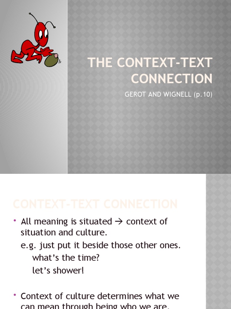 Understanding Context in Meaning | PDF | Human Communication | Epistemology
