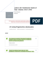 Notas de " Quiero dar testimonio hasta el final. Diarios 1933-1941 "