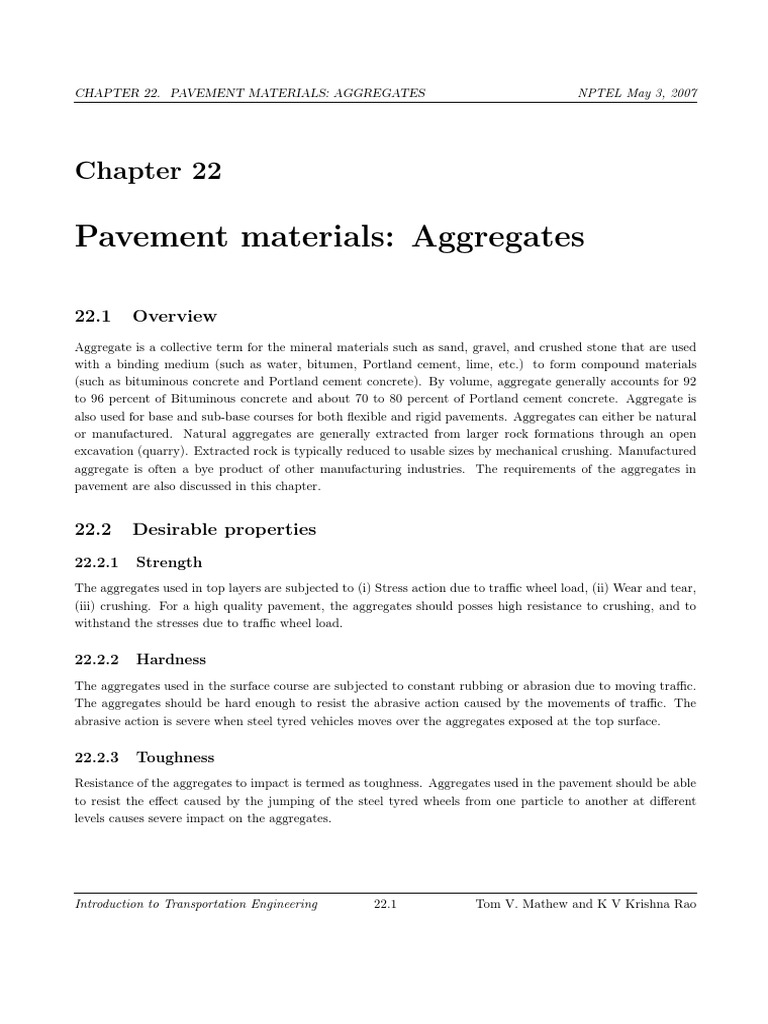 Lec 22 PDF | PDF | Construction Aggregate | Road Surface